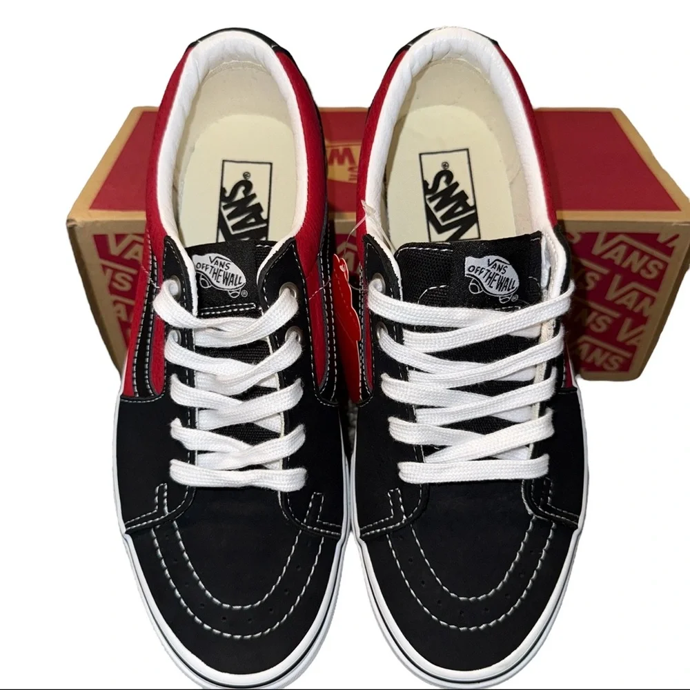Vans Sk8-Low (Leather/Black/Chili)